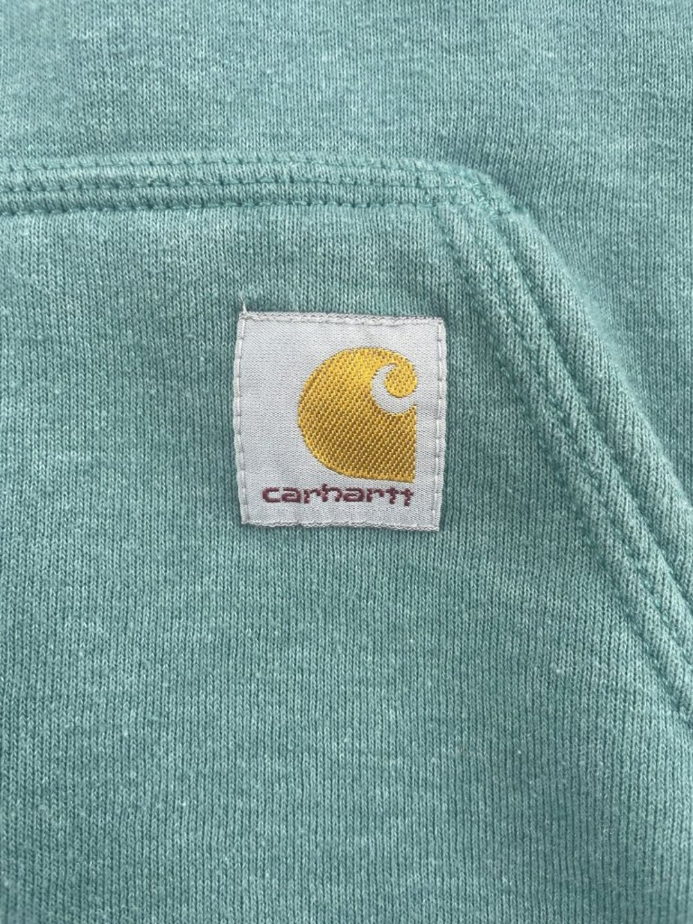 Carhartt Embroidered Hooded Sweatshirt Pocket Cotton Blend Loose Fit Men's Sz L - Picture 4 of 7